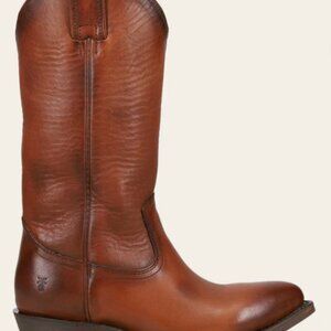 Frye Billy Pull-On cognac cowboy boots women's 7